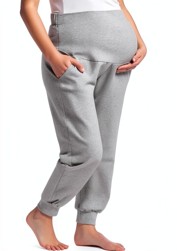 Maternity Sweatpants Cotton Spandex Jogger Pants Women-3