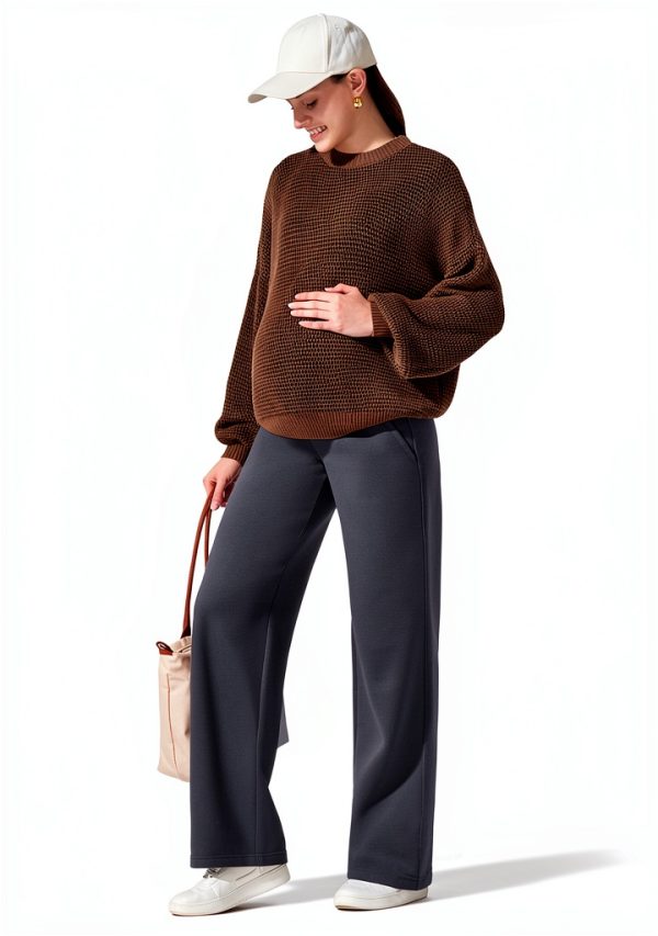 Maternity Lounge Pants Barefeel Cotton Fleece-6