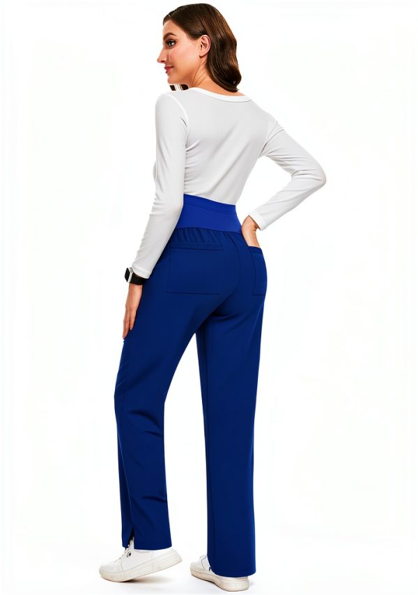 Maternity Scrub Pants Comfortable Work Pregnant Women-4