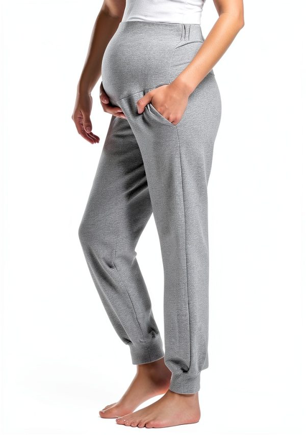 Maternity Sweatpants Cotton Spandex Jogger Pants Women-6