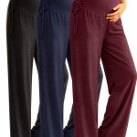 Maternity Lounge Pants Soft Blend Full Belly Coverage Women-0