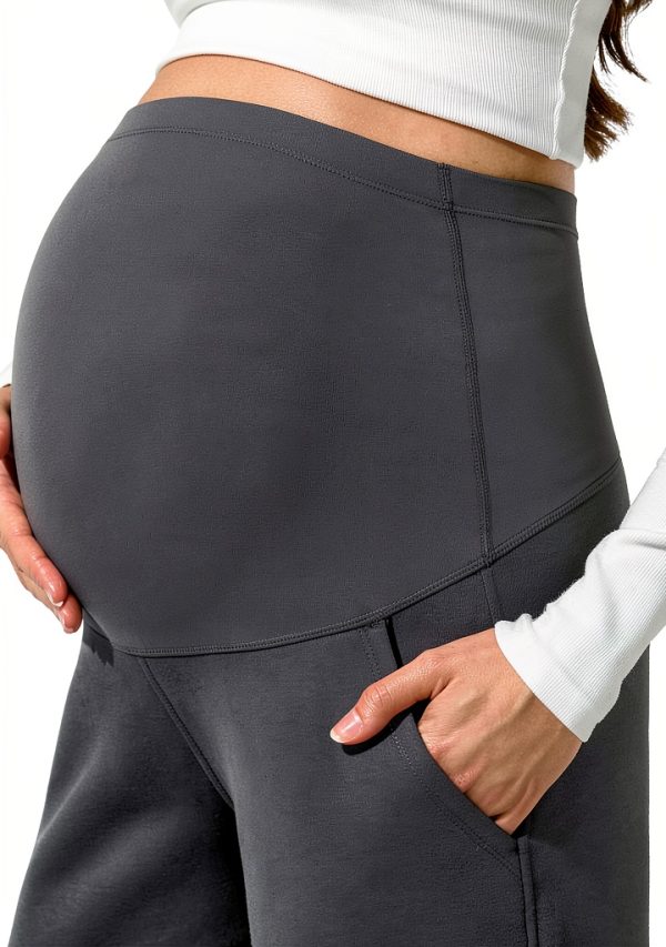 Barefeel Maternity Pants Fleece Soft Stretch Fit-1