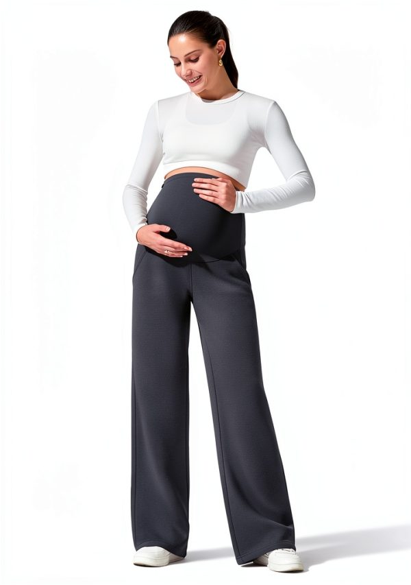 Maternity Athletic Pants Barefeel Fleece Joggers-5