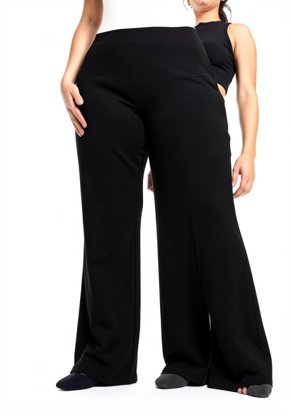 Maternity Pants High Waist Soft Wide Leg Pregnancy Wear-2