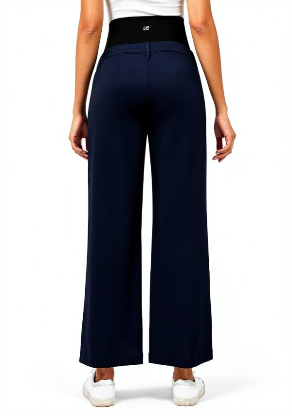 Maternity Work Pants Soft Elastic Belly Support Womens-5