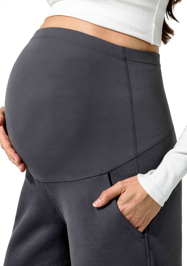 Maternity Athletic Pants Barefeel Fleece Joggers-1