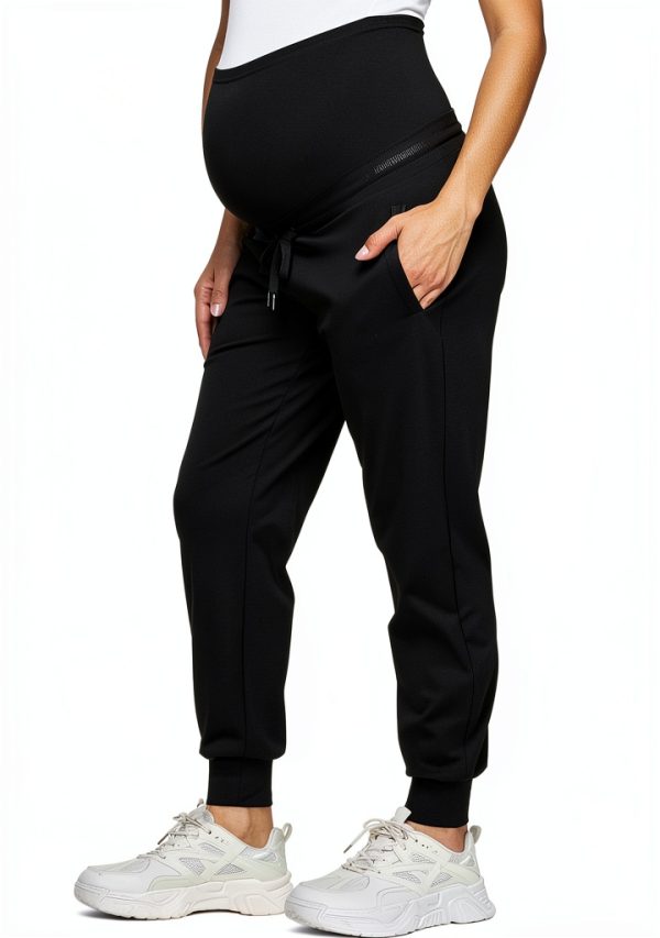 Maternity Joggers Pants Soft Stretch Womens Workout Wear-0