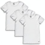 Girls White Crewneck Undershirt by RVG-0