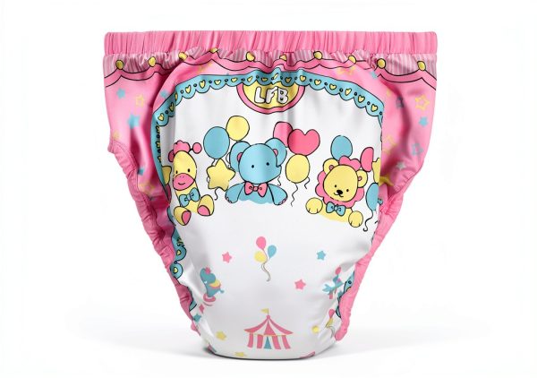 LittleForBig Pink Training Pants for Baby Girls LA01 LB Circus Medium-6