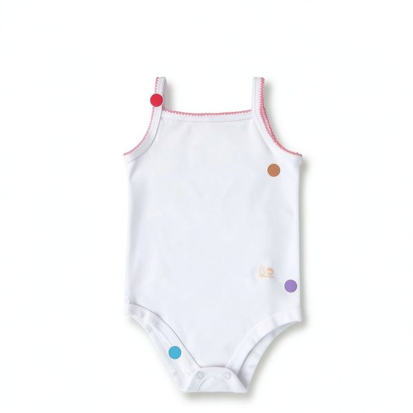 Cotton Bliss Baby Girls' Multicolor Tank Top Onesie 0-36 Months-2