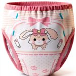 LittleForBig Pink Baby Usagi Training Pants for Girls Medium Small-0