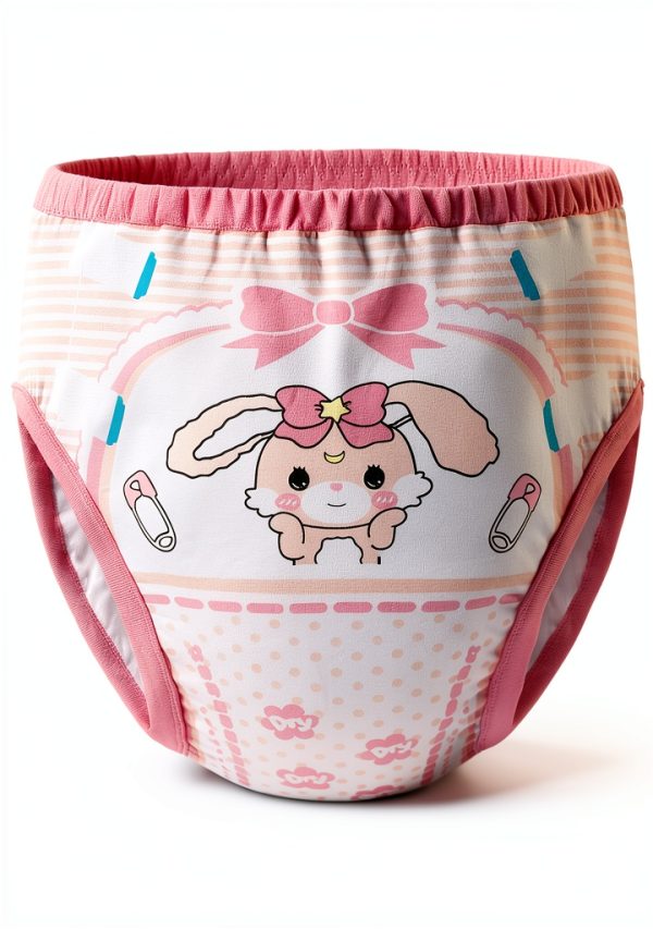 LittleForBig Pink Baby Usagi Training Pants for Girls Medium Small-0