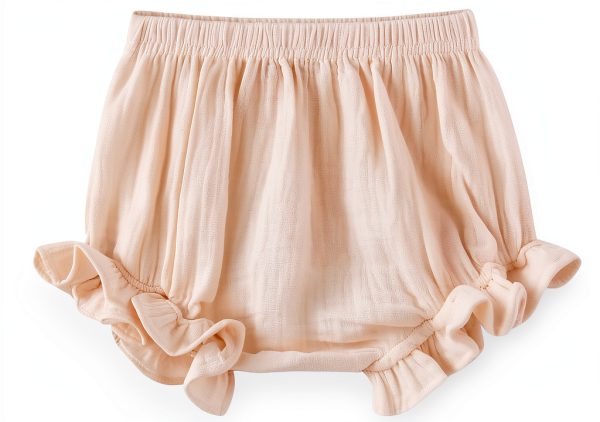 LittleLuxe Baby Girls Muslin Bloomers Soft Ruffle Shorts 12-24 Months-0