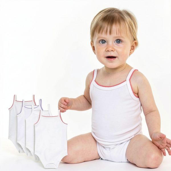 Cotton Bliss Baby Girls' Multicolor Tank Top Onesie 0-36 Months-3