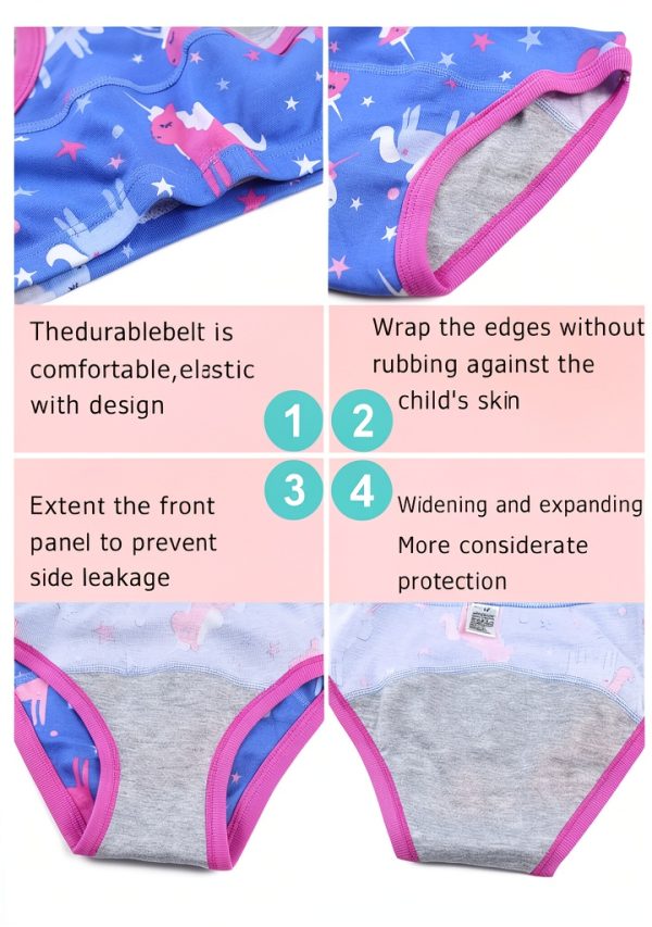Boboking Girls Training Underwear 6 Pack Breathable Cotton-2