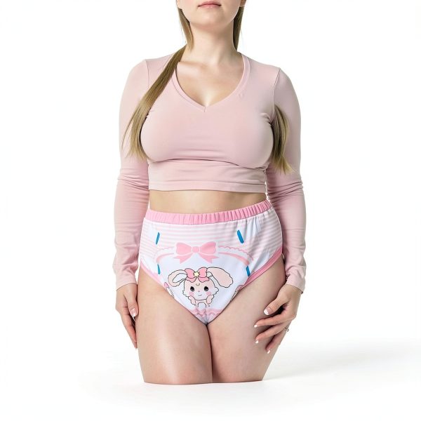 LittleForBig Pink Baby Usagi Training Pants for Girls Medium Small-6