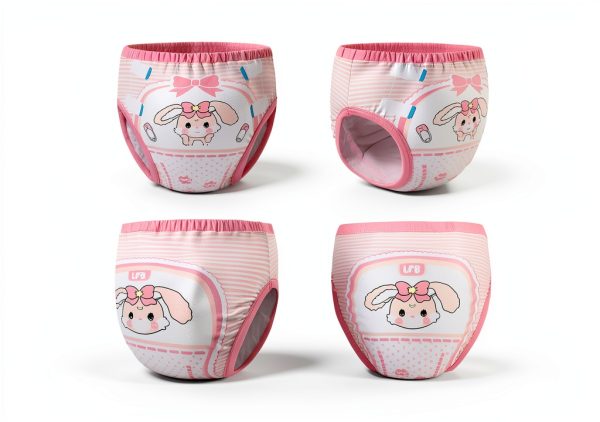 LittleForBig Pink Baby Usagi Training Pants for Girls Medium Small-5