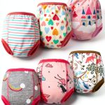 MooMoo Baby Girls Training Underpants 6‑Pack Soft Muslin Cotton 2T‑9Y-0