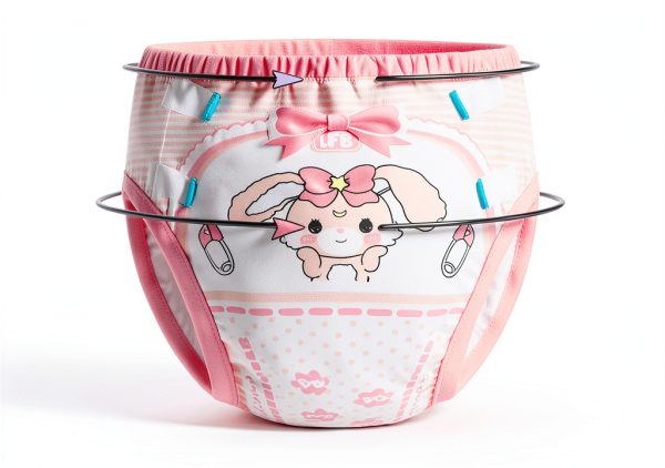 LittleForBig Pink Baby Usagi Training Pants for Girls Medium Small-4