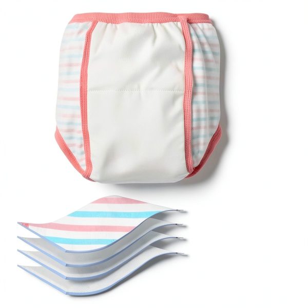 MooMoo Baby Girls Training Underpants 6‑Pack Soft Muslin Cotton 2T‑9Y-2