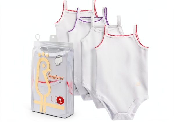 Cotton Bliss Baby Girls' Multicolor Tank Top Onesie 0-36 Months-6